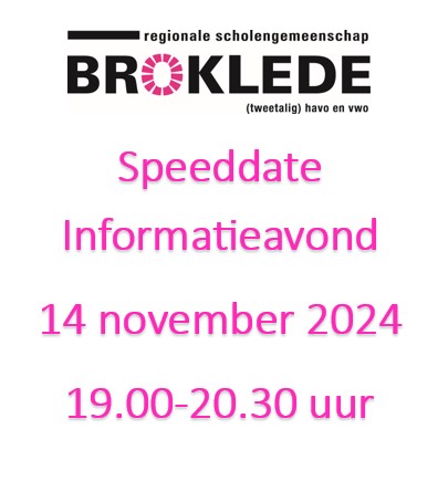 Informatieavond/speeddate voor leerlingen uit groep 7/8 en ouders/verzorgers