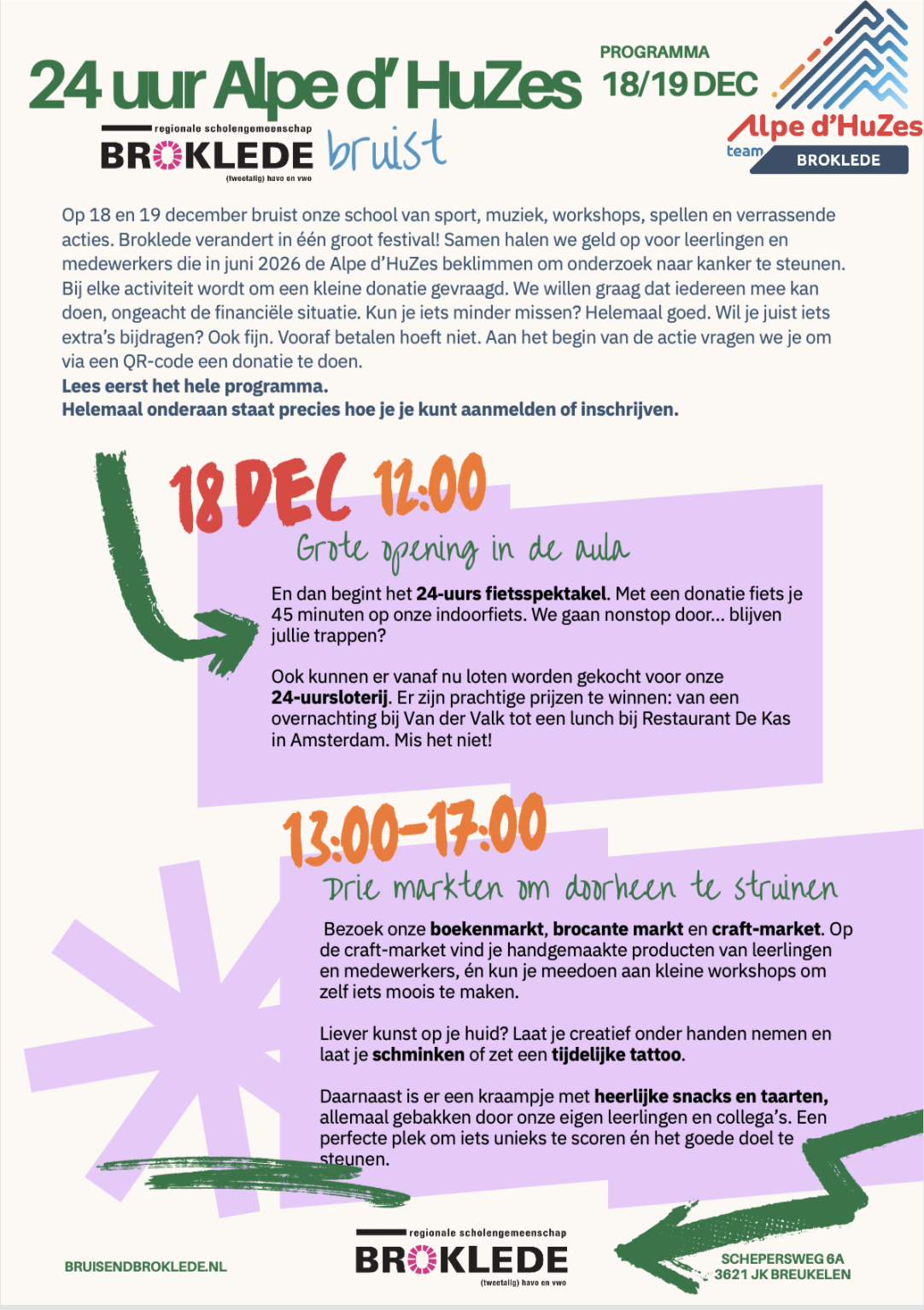 24 uurs programma bekend